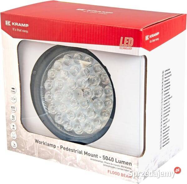 Lampa robocza LED okrągła 72W 5040lm 1030V Kamionna sprzedam