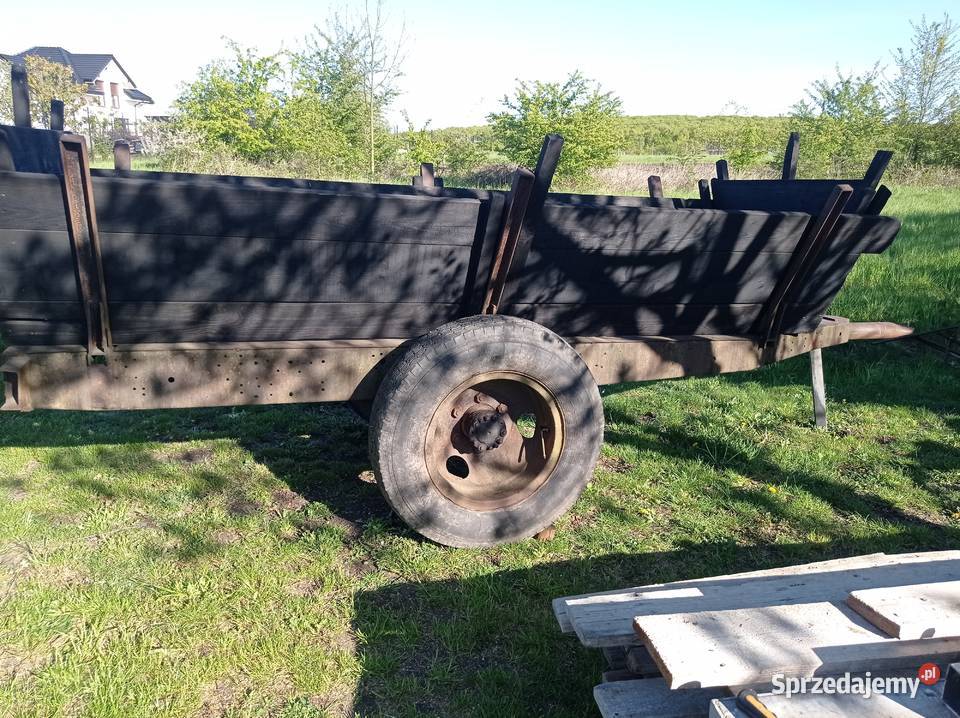 Wóz przyczepa dwukołowa nieuszkodzony Kamień