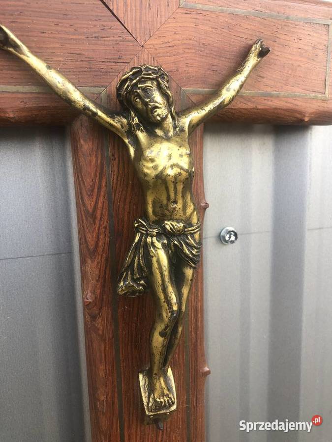 Stary Duży krzyż na ścianę 40 łódzkie Łowicz sprzedam