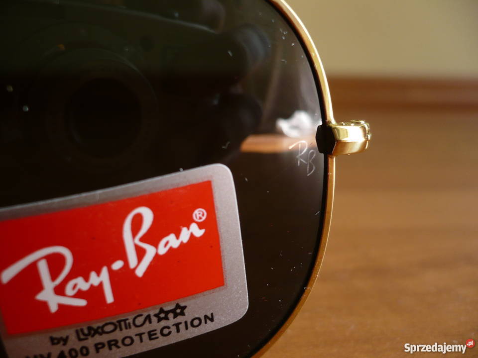 Okulary Ray Ban Aviator czarnezłote blackgold 58 Sandomierz sprzedam