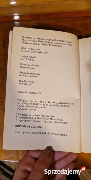 Mój poeta Barbara GruszkaZych 2007 książka W06 miękka śląskie Dąbrowa Górnicza