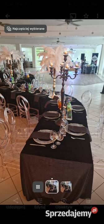 Wynajem stoly falowane Kraków