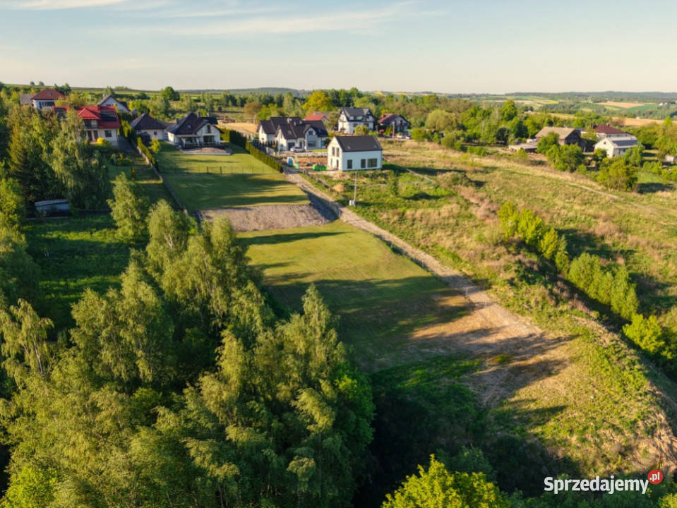 DUŻA WIDOKOWA i pełna słońca działka BUDOWLANA w utwardzona Michałowice