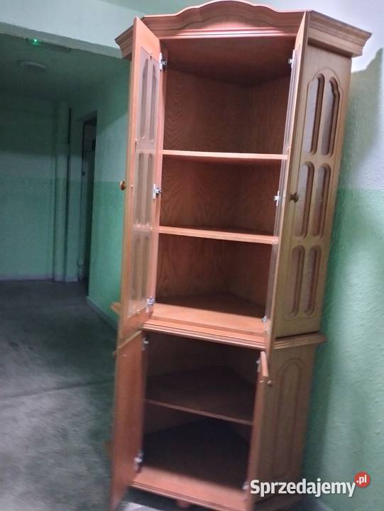 Witryna dębowa oszklona Meble Łódź sprzedam