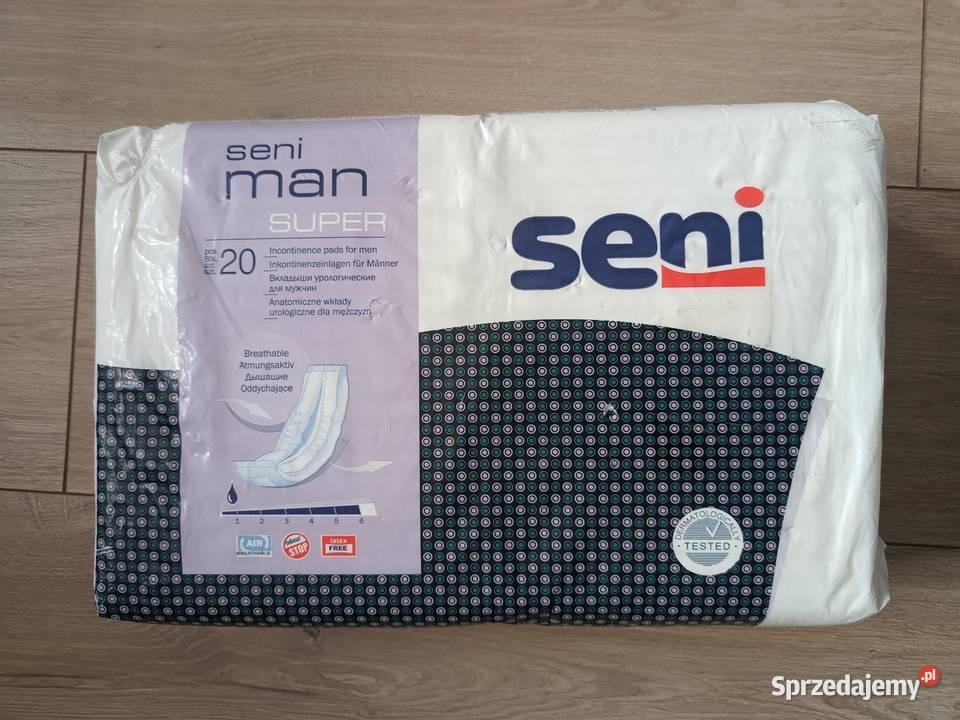 Seni man super 20 sztuk wkładki urologiczne Tczew sprzedam