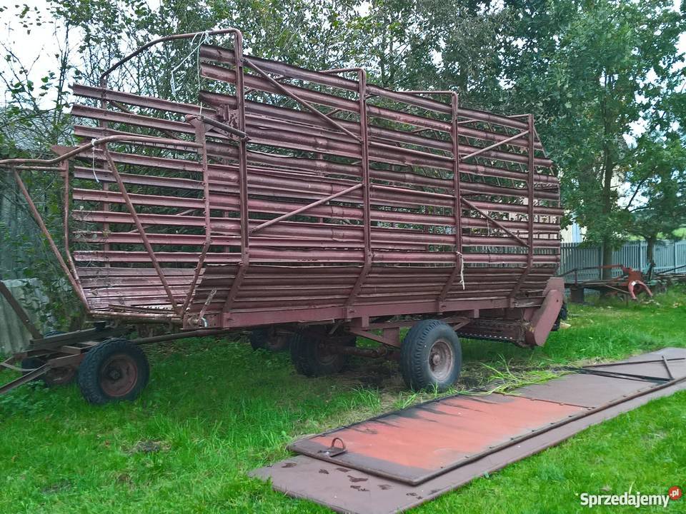 Przyczepa samozbierająca polska Przyczepy rolnicze Kaliga