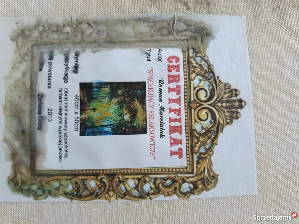 RMarciniak Spacerujący relaksowicze olej na Warszawa