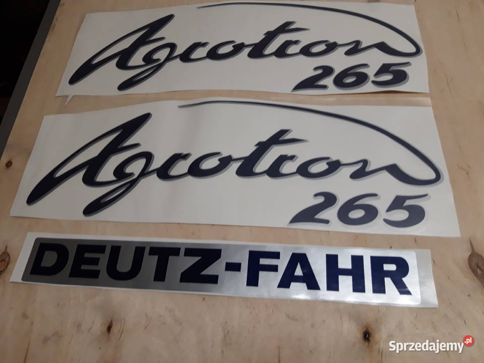 Naklejki DEUTZFARH Agrotron 265 1501 200 120 106 łódzkie Wola Wiewiecka