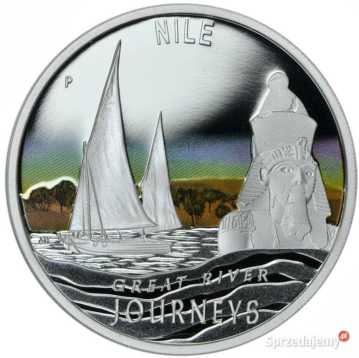 Srebrny zestaw 5 monet Great River Journeys Warszawa