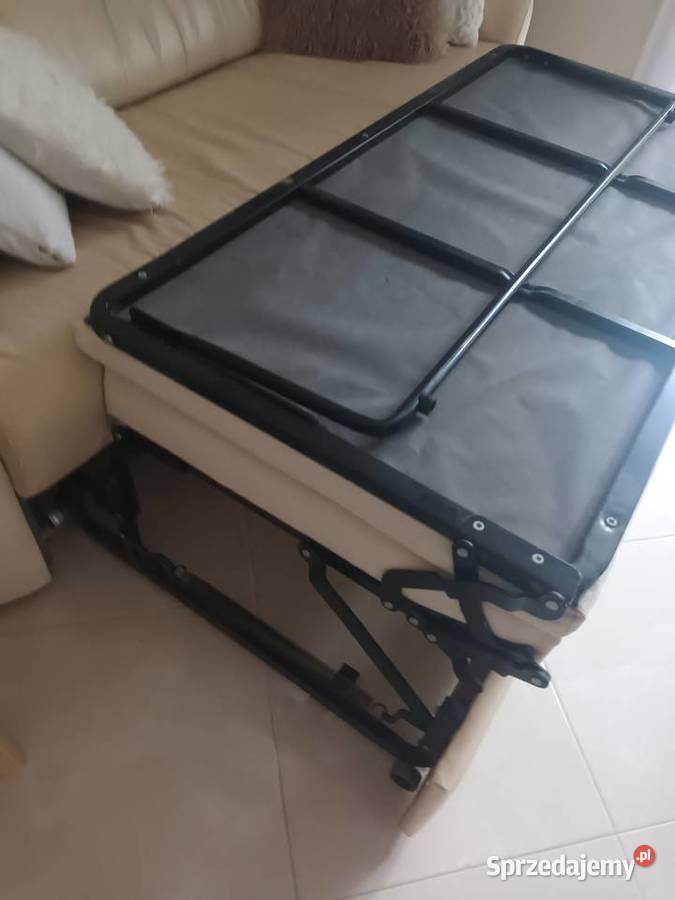 Kanapa sofa rozkładana skóra I 2 fotele skóra Wiry