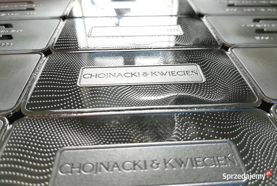 Sztabka czyste srebro 100g Chojnacki Kwiecień Numizmatyka lubuskie