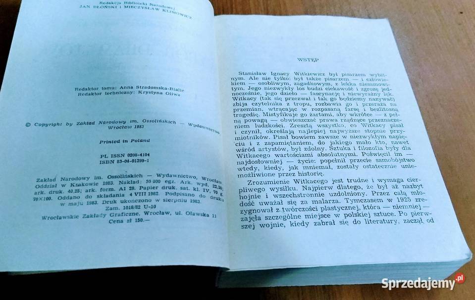 Wybór dramatów Stanisław Ignacy Witkiewicz Gdańsk