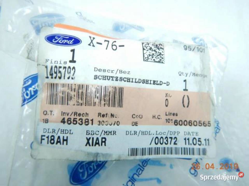 OSŁONA ZAMKA DRZWI PRZÓD FORD KUGA 0812 1495792 sprzedam