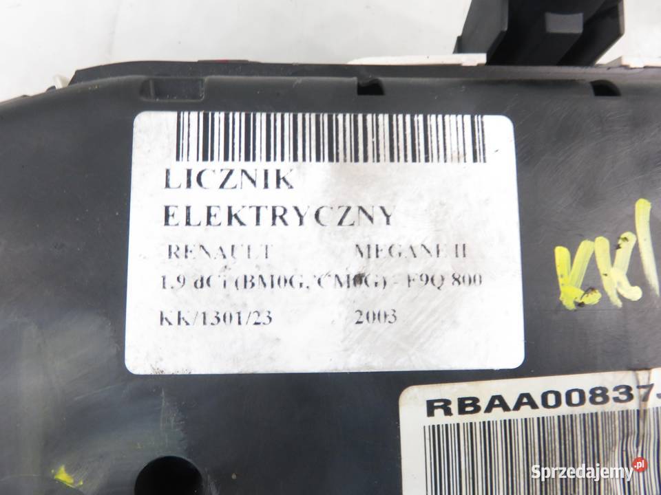 LICZNIK RENAULT MEGANE II 19 dCi 8200292049