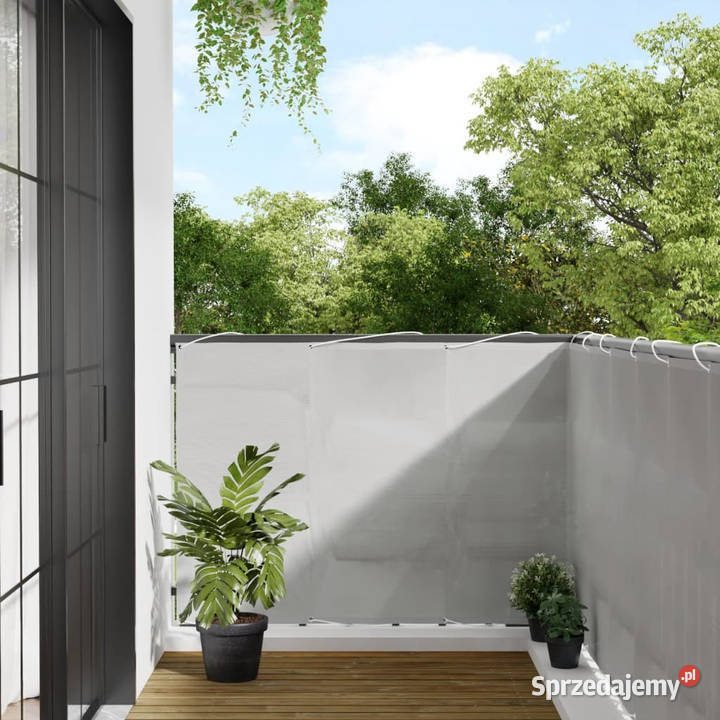 Parawan balkonowy jasnoszary 120x600 100 mazowieckie Warszawa