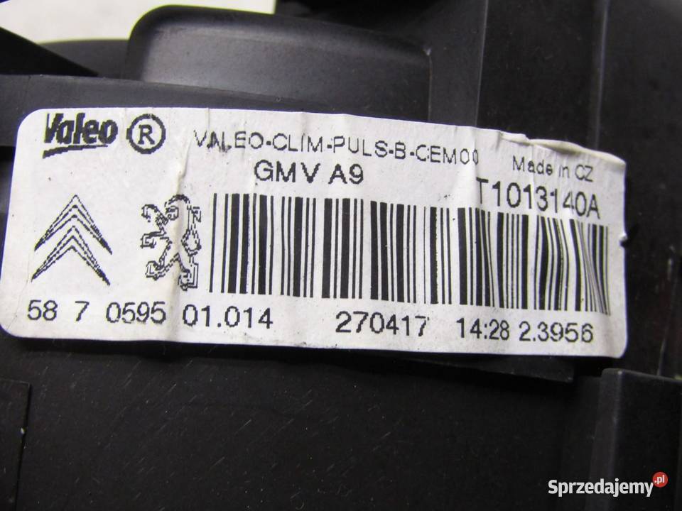 WENTYLATOR DMUCHAWA NAWIEWU CITROEN C3 III