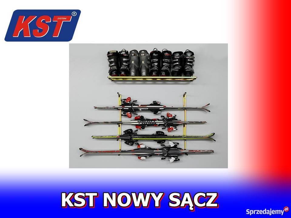 WIESZAK STOJAK NA NARTY ZESTAW 5 Podrzecze