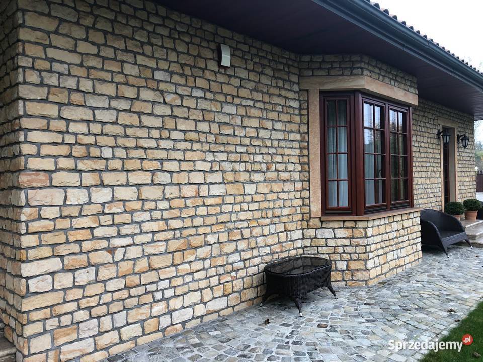 kamień na ściany domu elewacje dom piaskowiec Budownictwo i akcesoria Radomsko