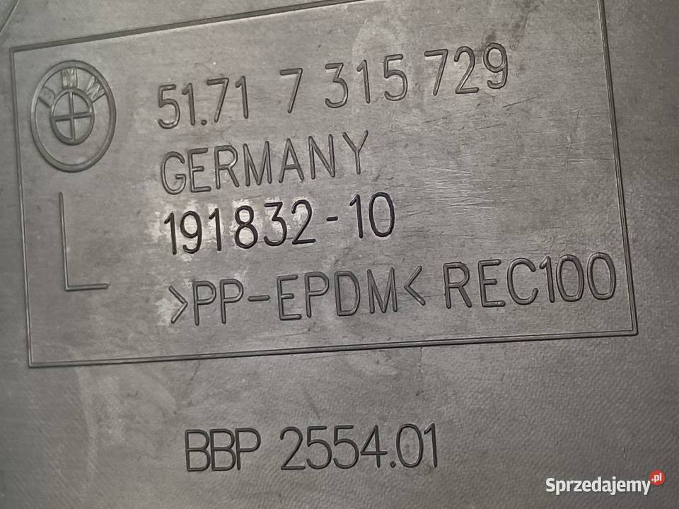 BMW 3 G20 G21 NADKOLE LEWY PRZÓD CZĘŚĆ PRZEDNIA