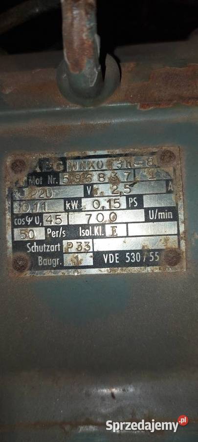 Silnik elektryczny 011kW 700obr małopolskie