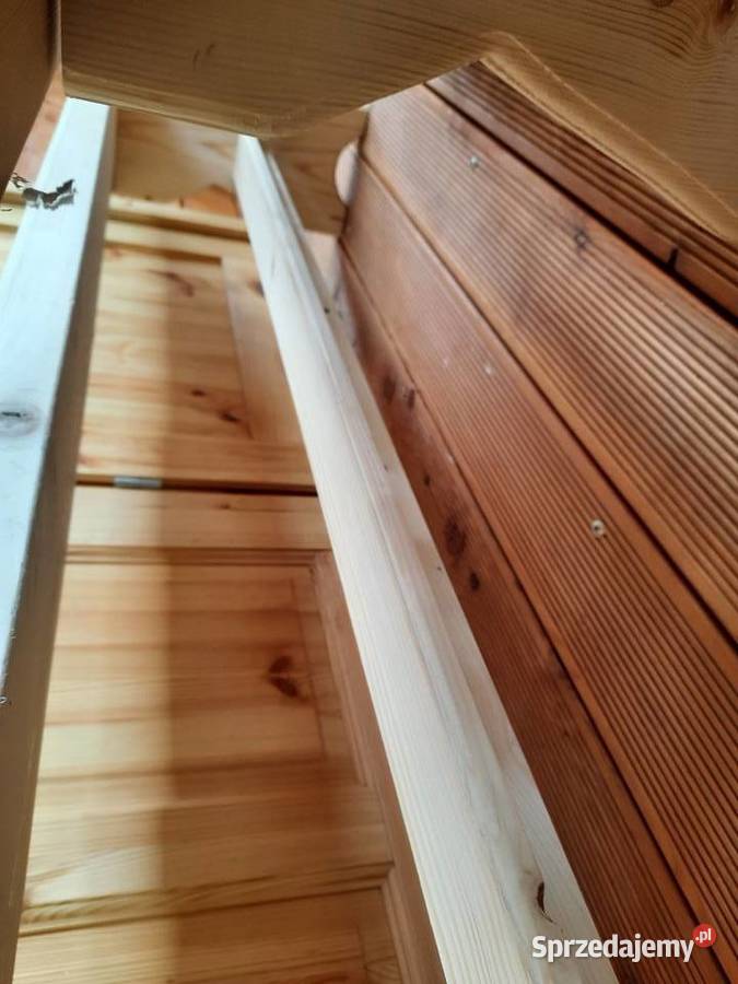 Ławka drewniana ogrodowa świerkowa