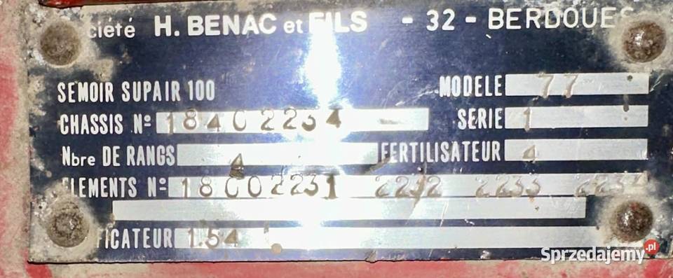 Sprzedam siewnik punktowy pneumatyczny do łódzkie Oporów sprzedam