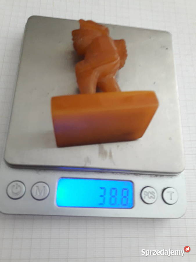 Rzeźba z bursztynu bakelit podlaskie