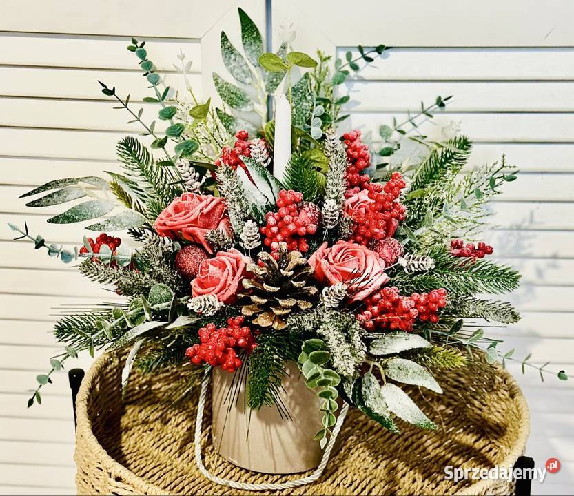 Stroik Boże Narodzenie Premium flower box piękny wielokolorowy Przysucha sprzedam