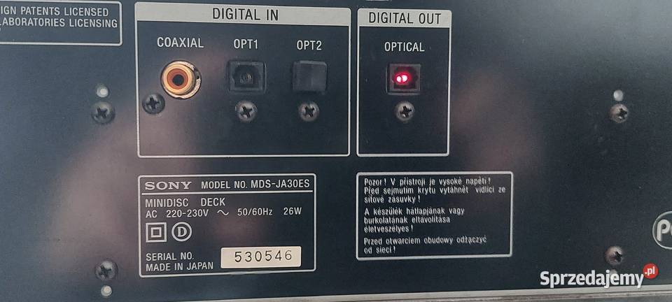 Nagrywarka Minidisc Sony MDSJA30 Warszawa