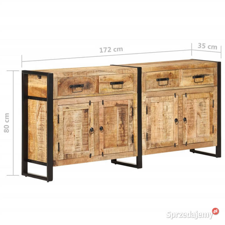 Szafka 172x35x80 lite drewno mango WM321696 Warszawa