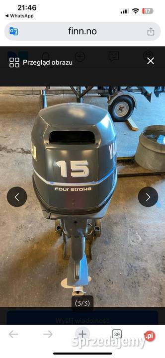 Sprzedam silnik zaburtowy Yamaha 15 zachodniopomorskie