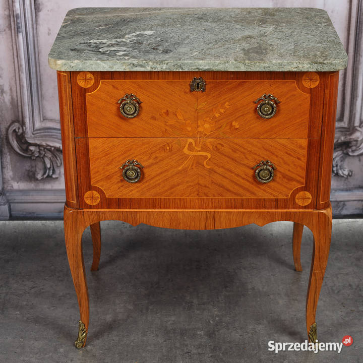 ARTexpert Komoda Ludwik marmurowy blat vintage Meble Dobrzany