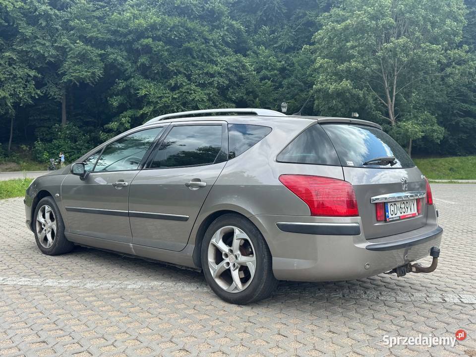Peugeot 407 22 BenzLpg 163 2006r podgrzewane fotele pomorskie