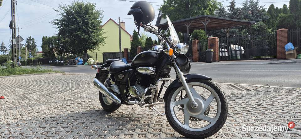 Daelim VT125 chopper szyba gmole piórnik Otwock