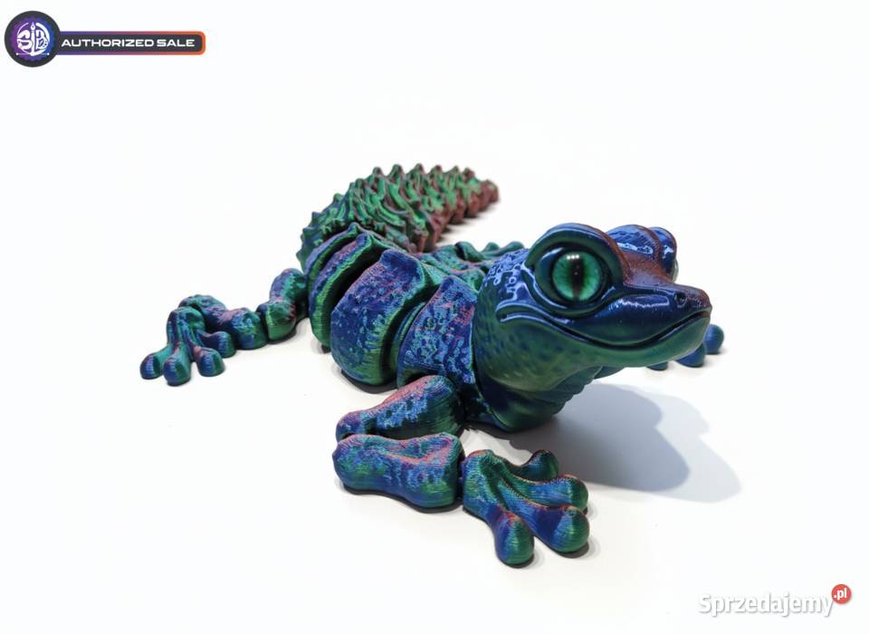 Ruchomy gekon 3D 27 elastyczna figurka Chameleon
