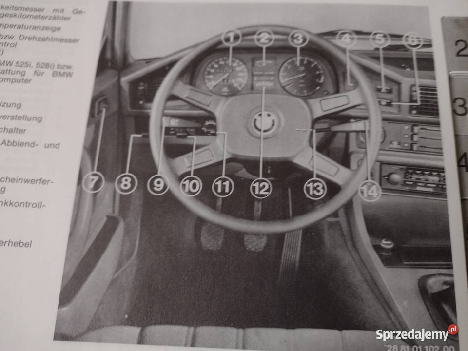 BMW SERIA 5 E28 Instrukcja Obsługi książka Łódź