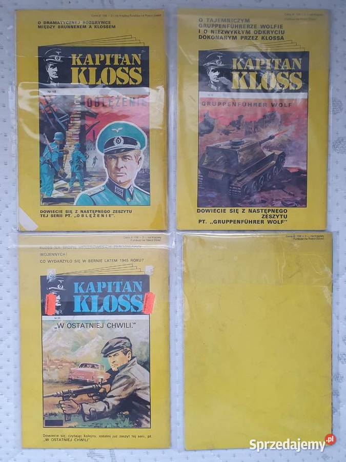 Kapitan Kloss zestaw 12 komiksów wydanie 2 lata Książki i Podręczniki pomorskie Gdynia