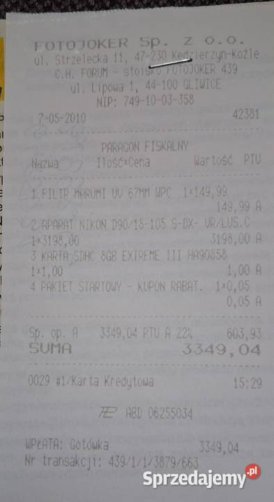 Do sprzedania Nikon D90 śląskie Gliwice