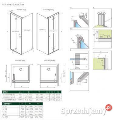 Kabina prysznicowa Radaway prawa Poznań