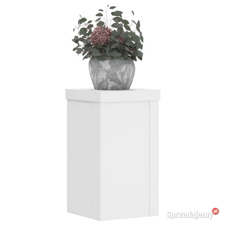 Podstawki pod doniczki 2 białe 10x10x18 WM852879