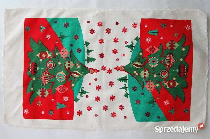 Bieżnik świąteczny z choinką Boże Narodzenie lubelskie Lublin