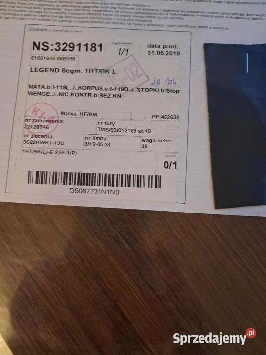 Narożnik skórzany z pufą funkcją spania Narożniki Czarne Błoto sprzedam