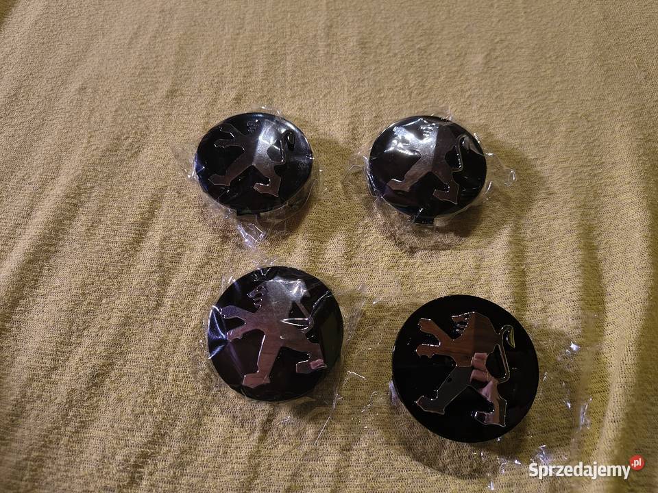 4 NOWE Dekielki kapsle Peugeot dekielek 60mm Krotoszyn