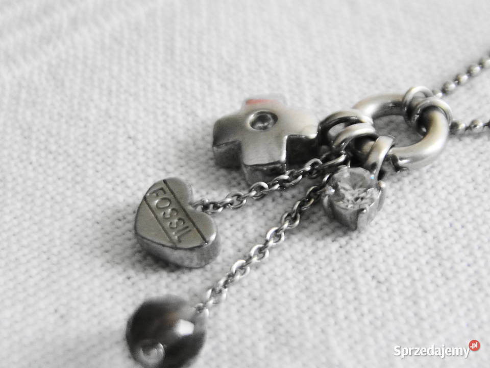 Niepowtarzalny naszyjnik Fossil srebro 925 Naszyjniki Naszyjniki Warszawa sprzedam