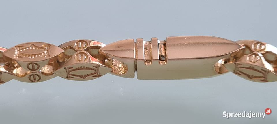 Nowy złoty łańcuszek Cartier pr585 60 złoto Białystok