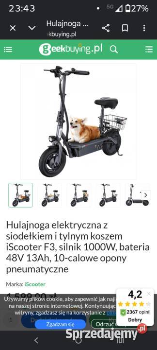 Hulajnoga z siedziskiem Hulajnogi elektryczne Ełk