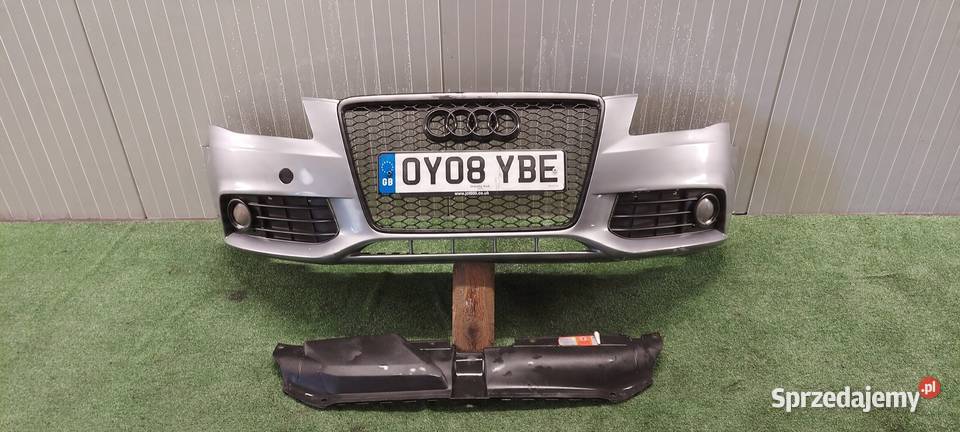 ZDERZAK PRZÓD KOMPLETNY AUDI A4 B8 LAK LY7G Międzychód