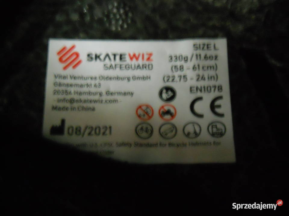 Kask rowerowy Skatewiz małopolskie Biecz sprzedam