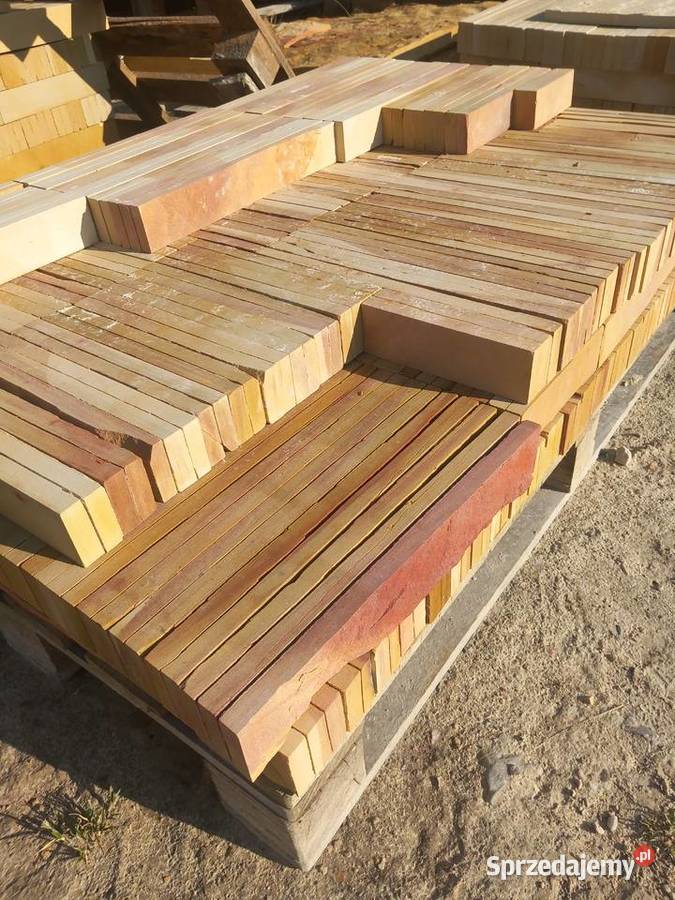 Łupek z piaskowca multikolor gr2 elewacja Pozostałe Szydłowiec