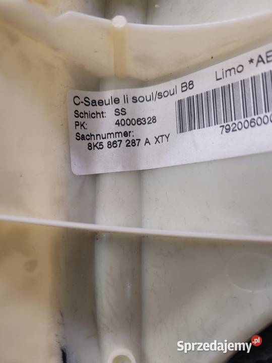 POSZYCIE SŁUPKA LEWE AUDI A4 B8 8K5867287A Przystajń